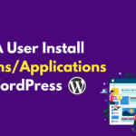 can users install applications on wordpress
