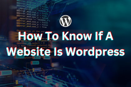 how to know if a website is wordpress